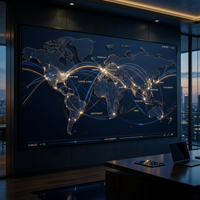 Global Asset Allocation - World Map Financial Markets